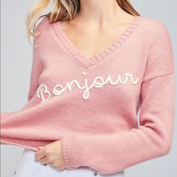 Wildfox Sweaters - Bonjour cashmere Wildfox Sweater